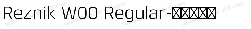 Reznik W00 Regular字体转换